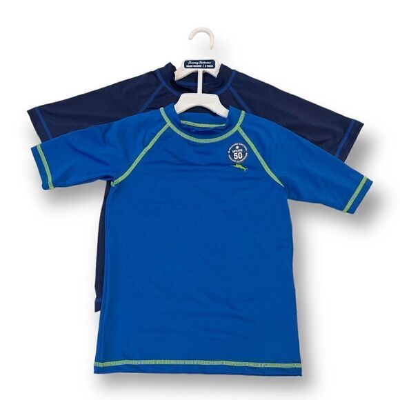 Tommy Bahama Kids 2 Pack Rash Guards Size Extra Small 4 NWT - Picture 1 of 4